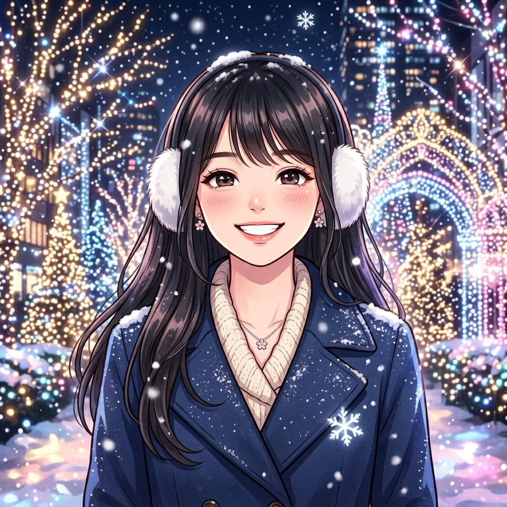 夜のイルミネーション✨