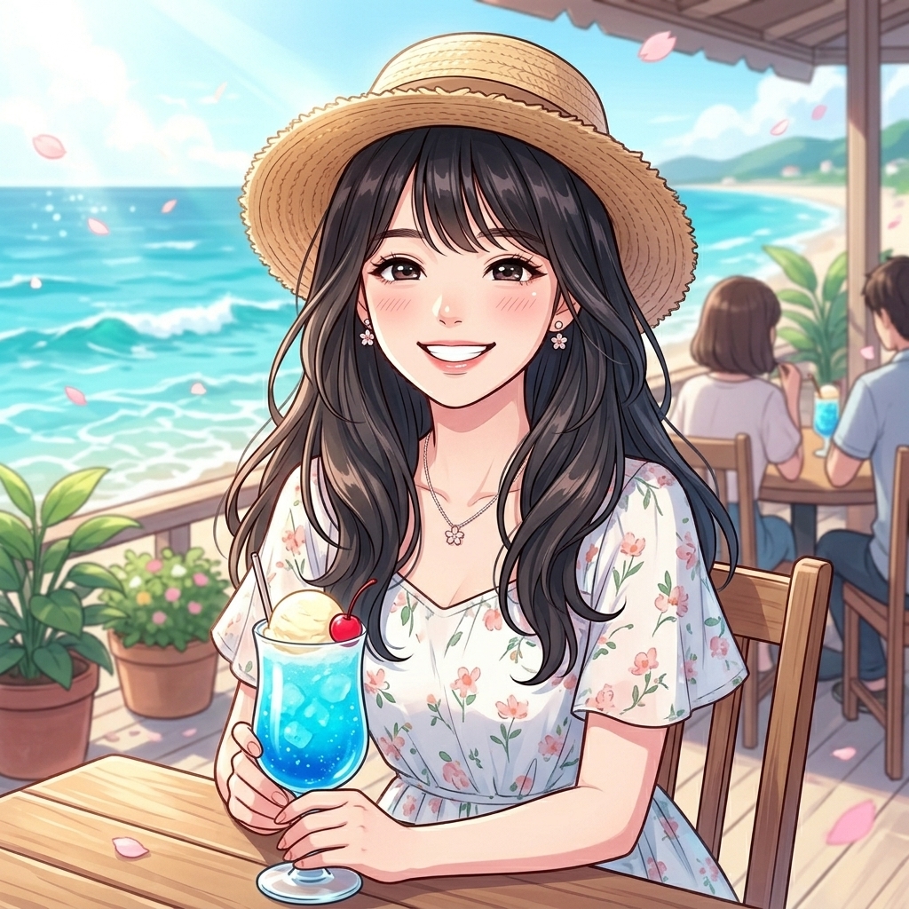 お気に入りのクリームソーダ🥤